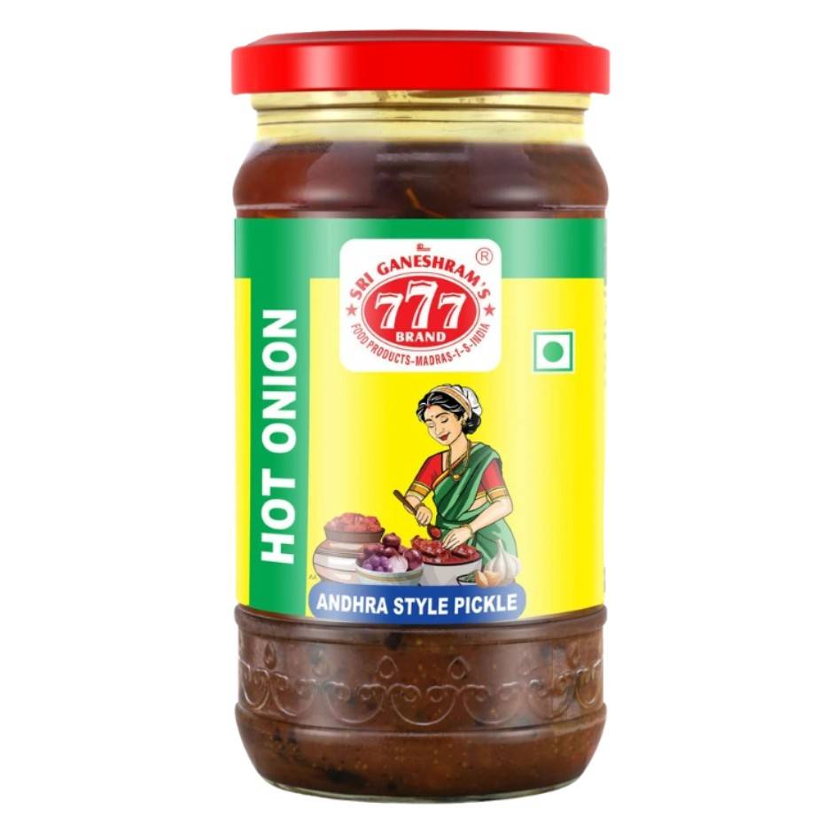 777 hot onion andhra style pickle 300gms