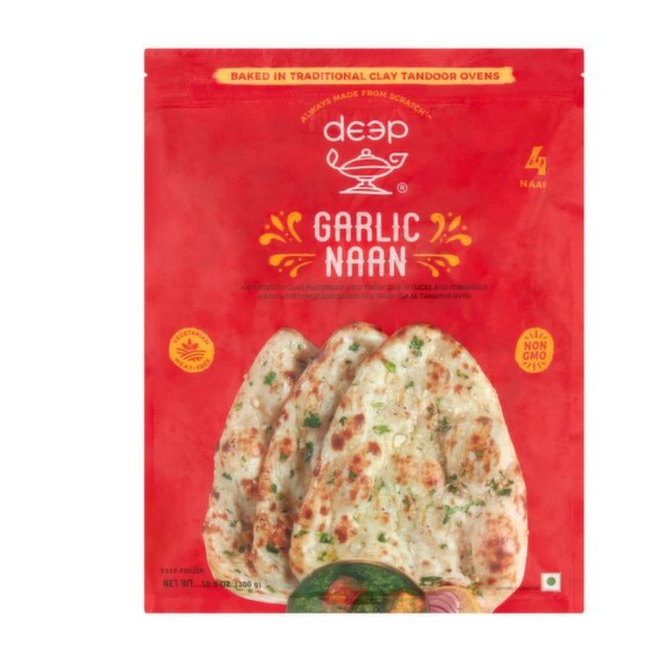 Deep Garlic Naan 4pc