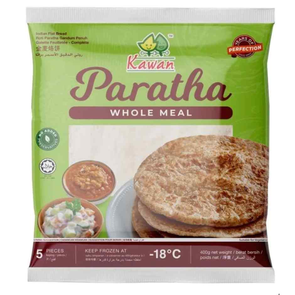 KAWAN WHOLE WHEAT PARATHA 25pieces 2Kg