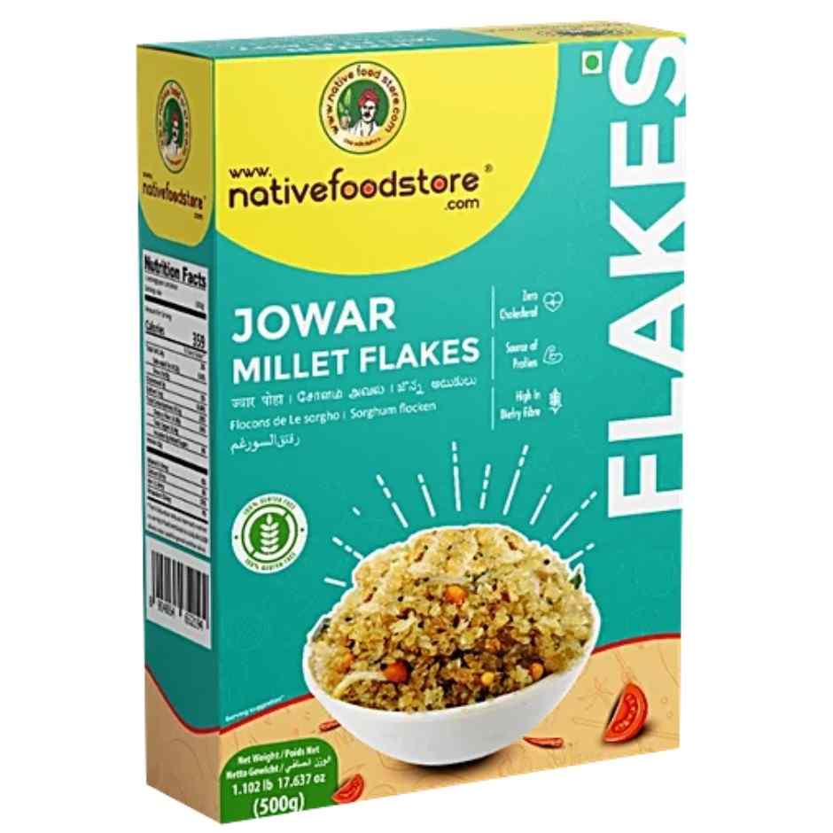Nativefoods jowar flakes 500g