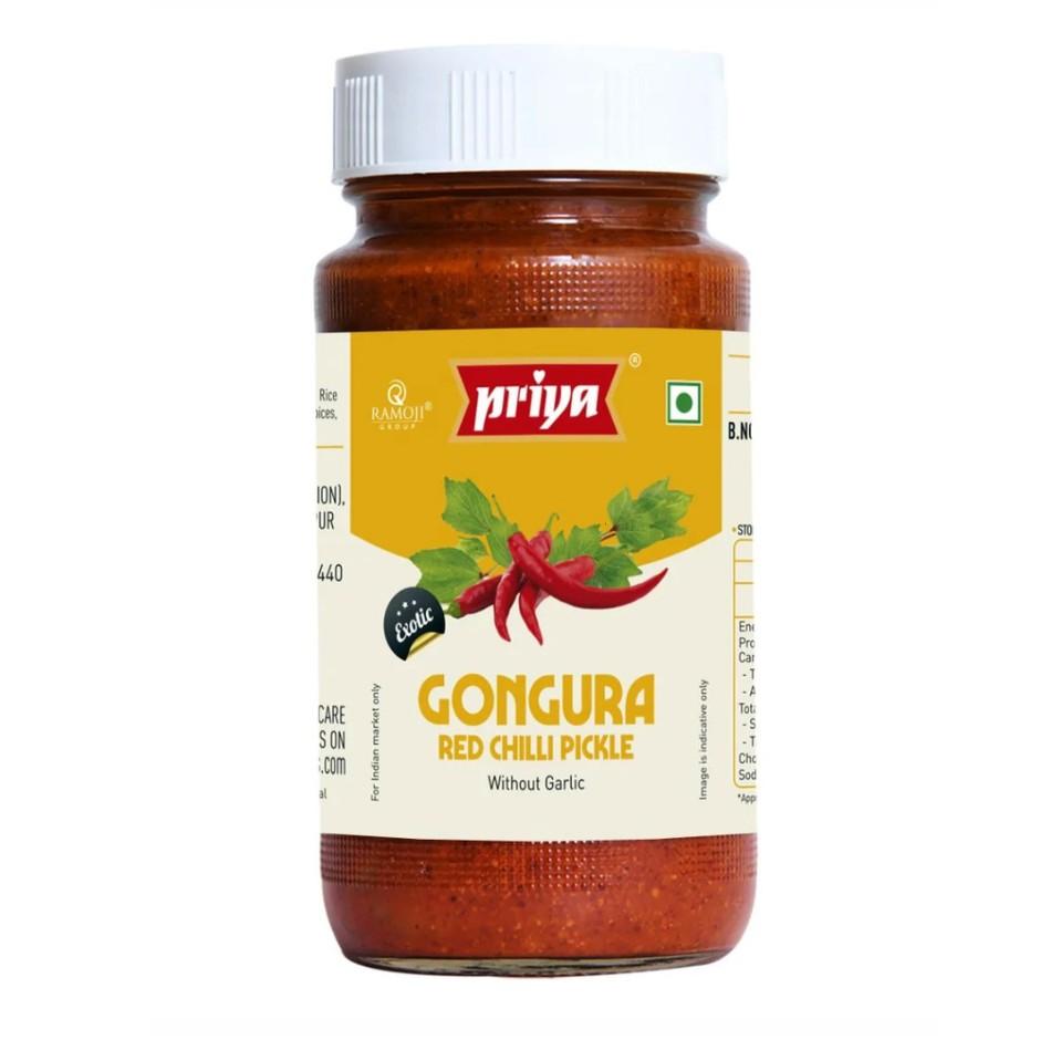 Priya Gongura Red Chilli Pickle 300g