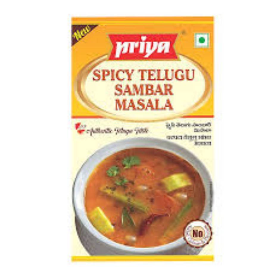 Priya spicy telugu sambar masala 50g