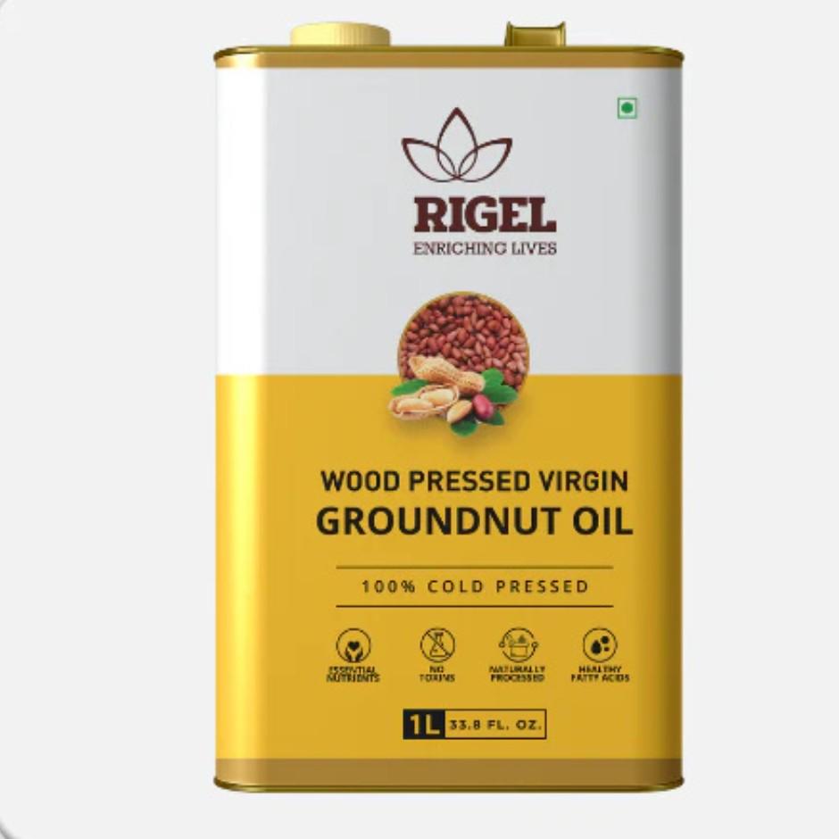 Rigel wood pressed groundnut oil 1 lt