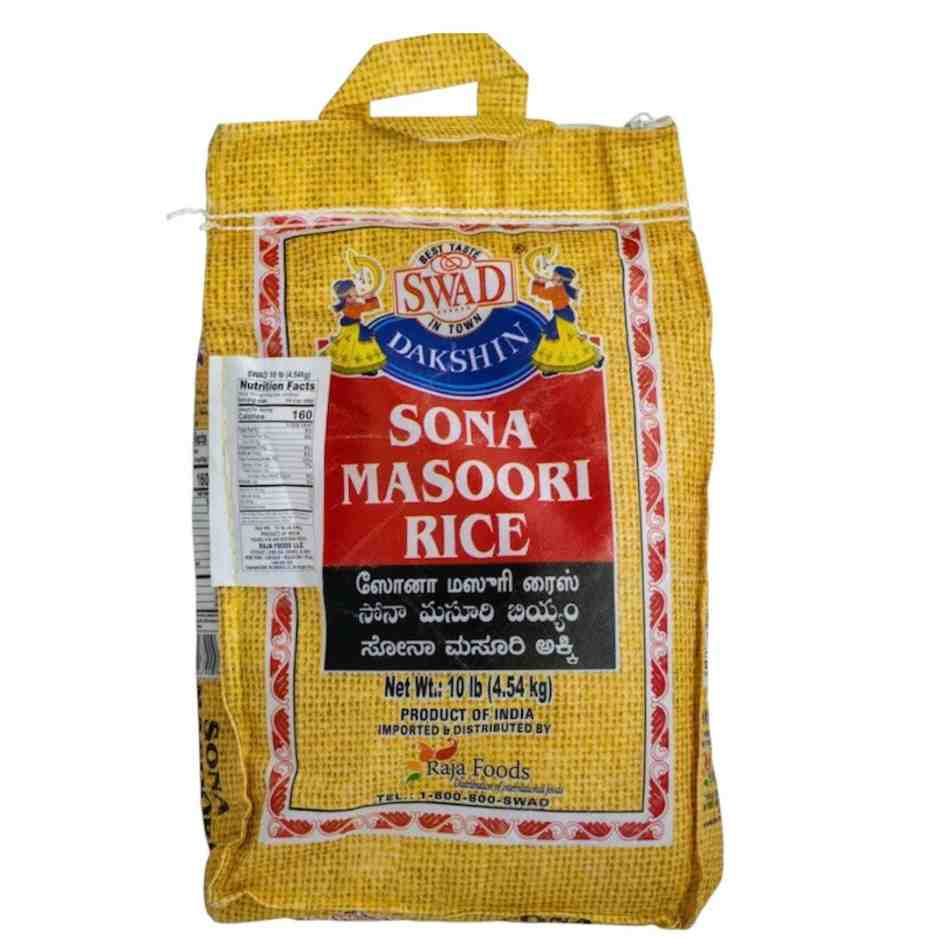 Swad Sona Masoori Rice 10 LB