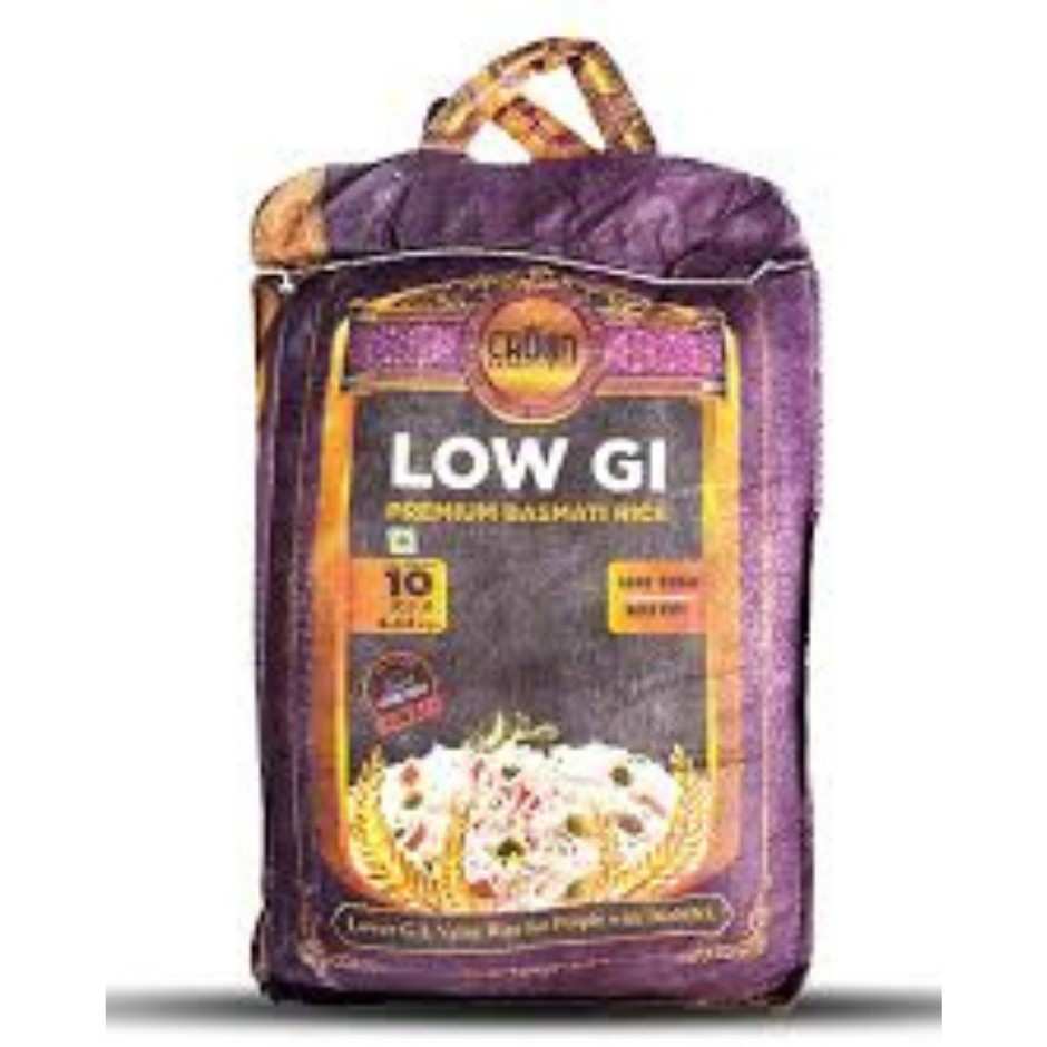 crown low gi premium basmathi rice 10LB
