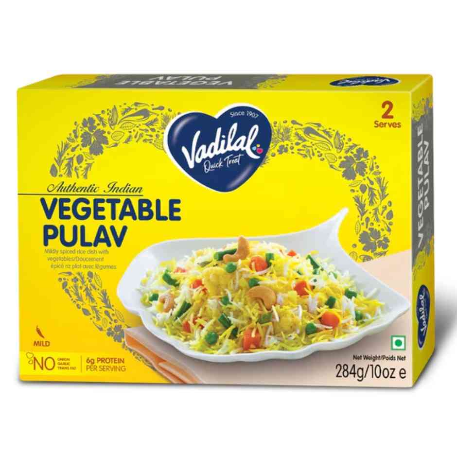 vadilal vegetable pulav 284g
