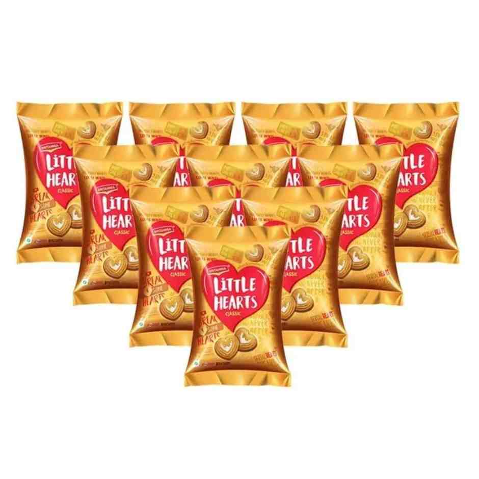 BRITANNIA LITTLE HEART 10 PACKS