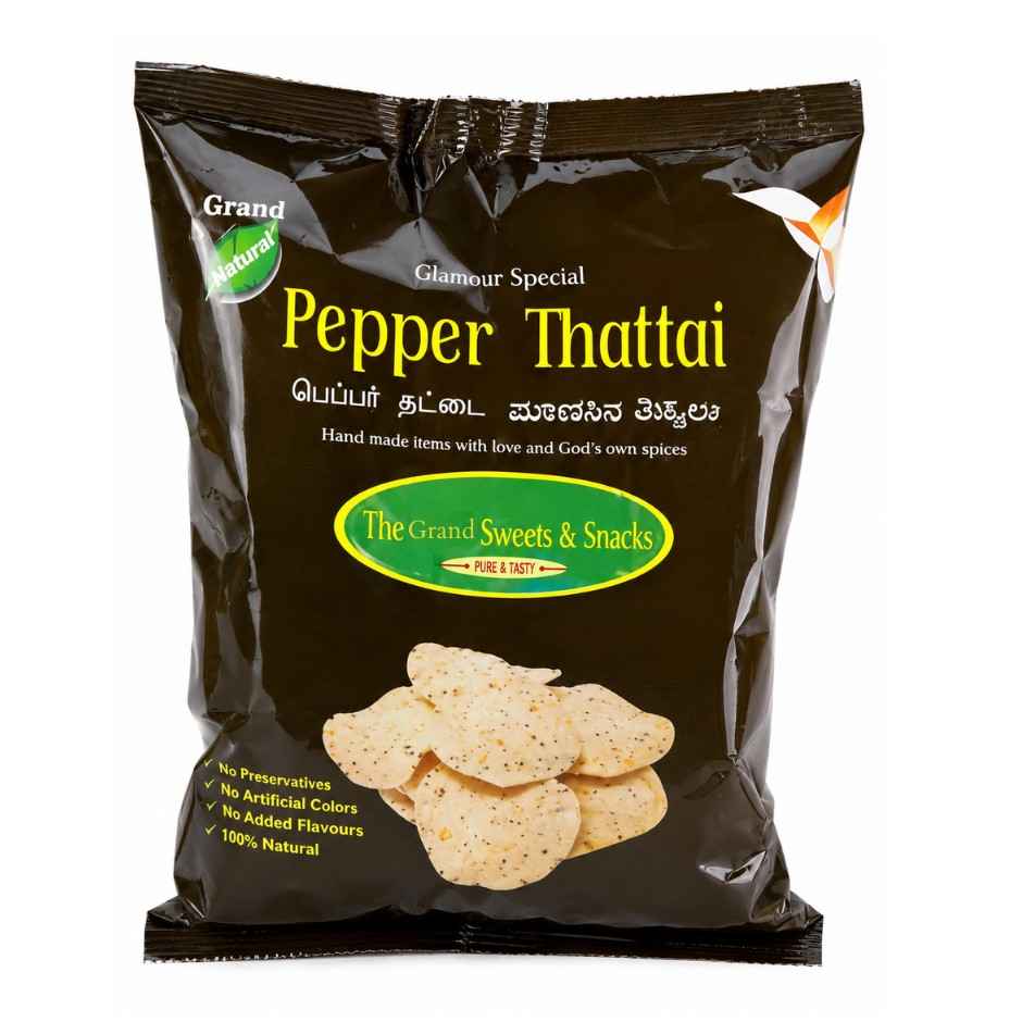 Grand Sweets Pepper Thattai 180g