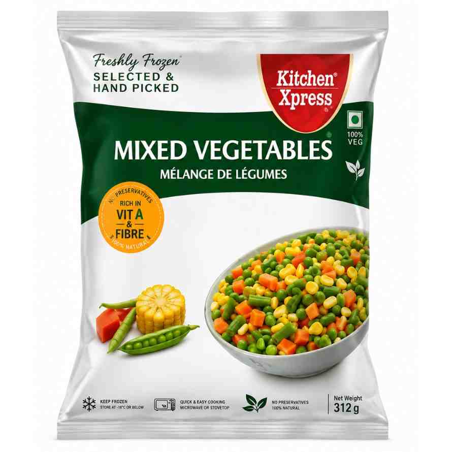 Kitchen Xpress Frozen Mixed Vegetables (312g)