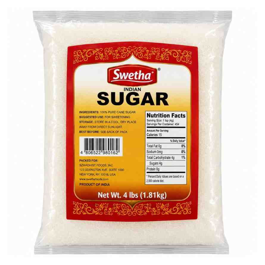 swetha indian sugar 4lb