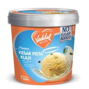 Vadilal Sugar Free Kesar Pista Kulfi 1Lt