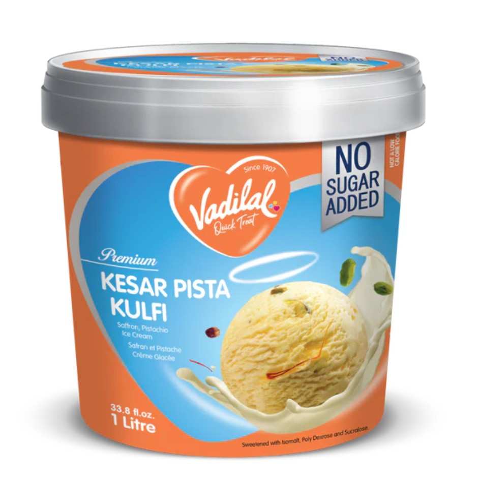 vadilal sugar free kesar pista kulfi 1lt