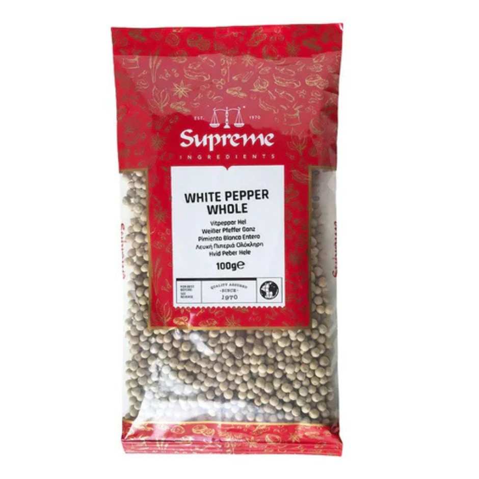 supreme white pepper whole 100g