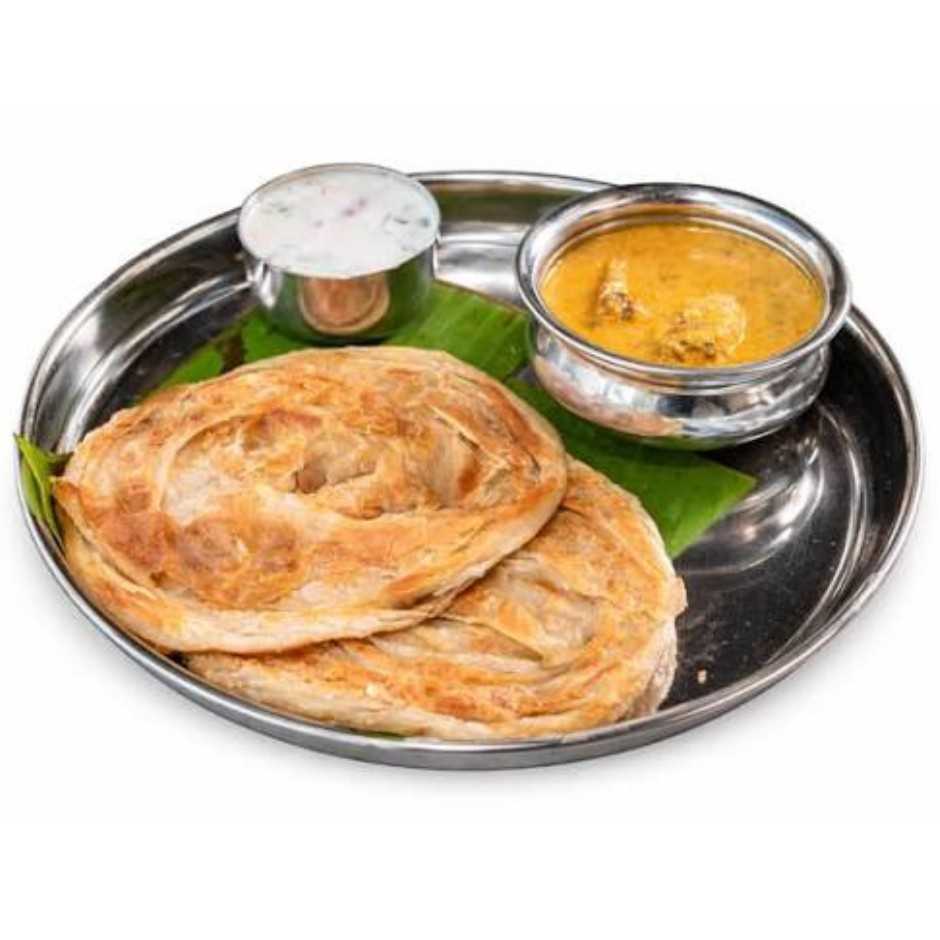 2 Parotta with Chicken Kurma