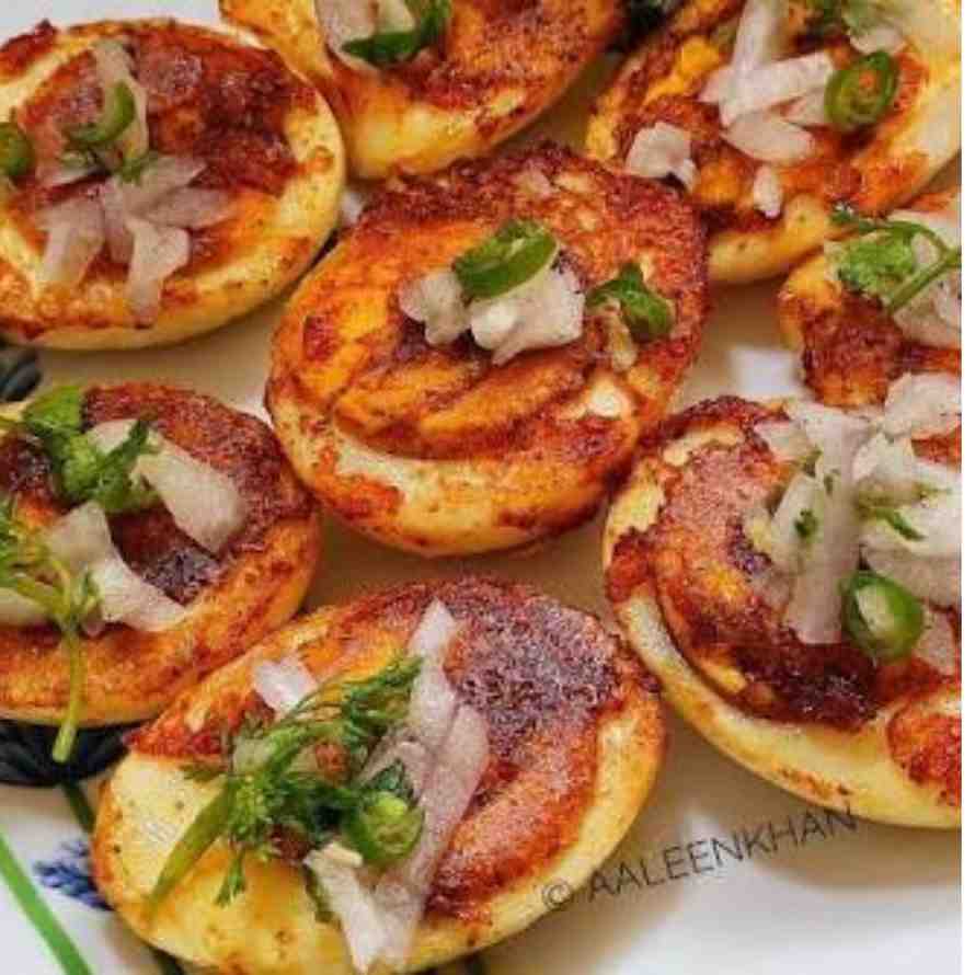 Boiled Egg Masala Chaat