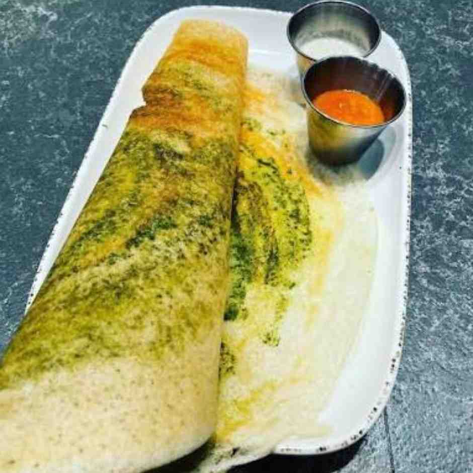 Curry Leave Podi Dosa