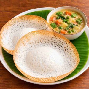 2 Appam with Veg Kurma