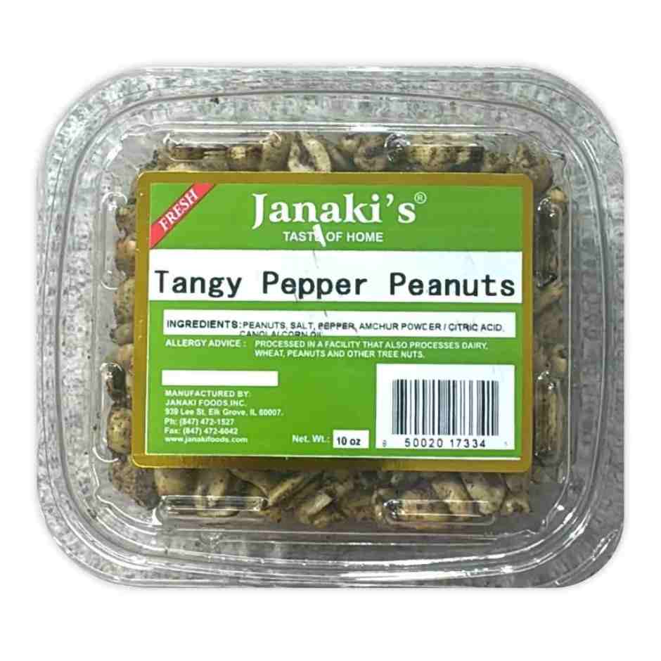 Janaki tangy pepper peanuts 10oz