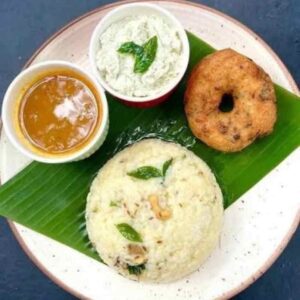 Pongal 1 Vada with Chutney and Sambar