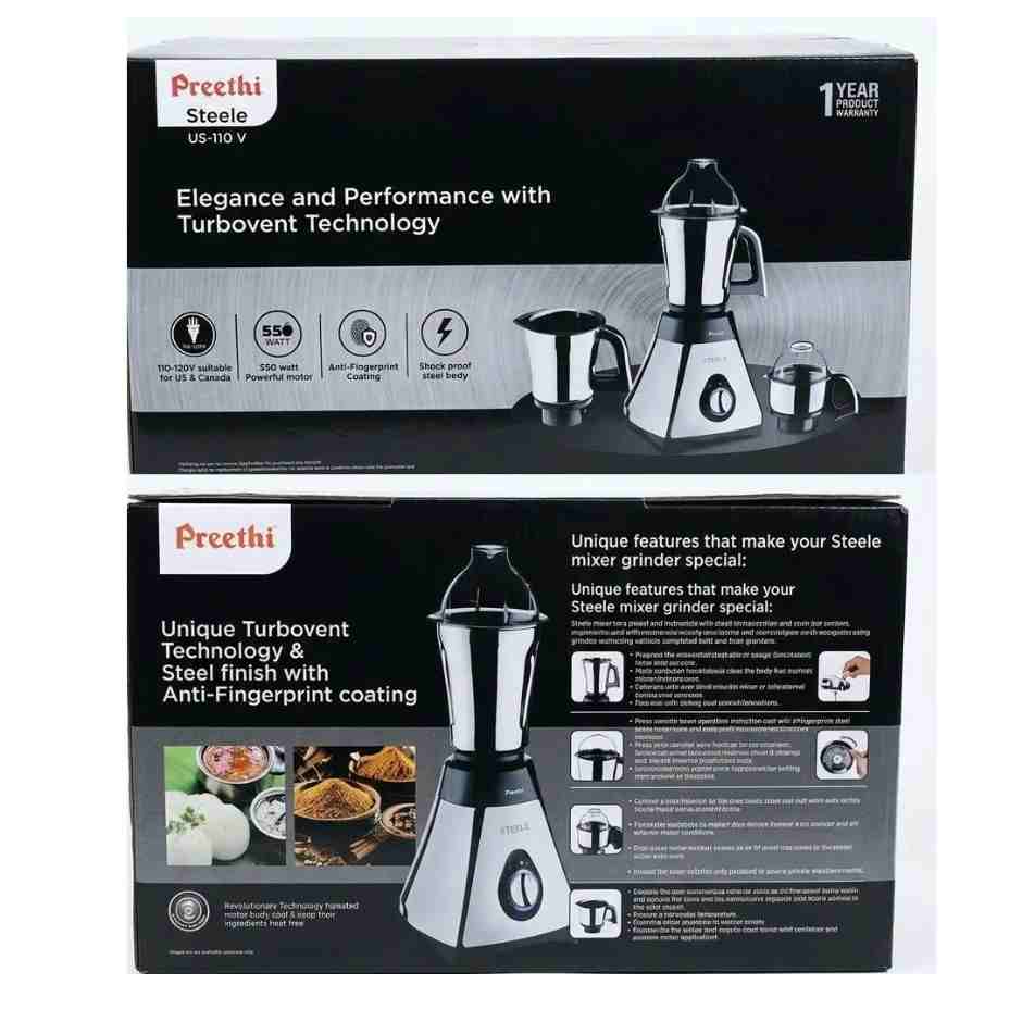 Preethi Steele Mixer grinder