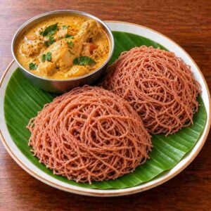 Red Rice 2 Idiyappam with (Chicken Kurma 8oz)