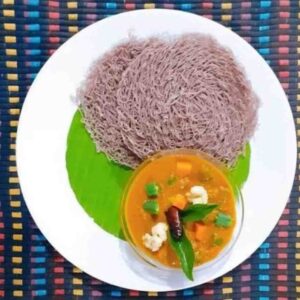 Red Rice 2 Idiyappam with (Veg Kurma 8oz)